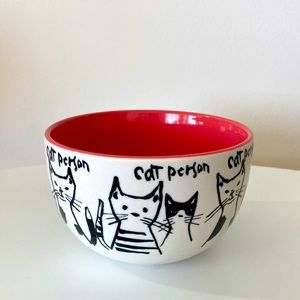 Anthropologie Cat Person Bowl
